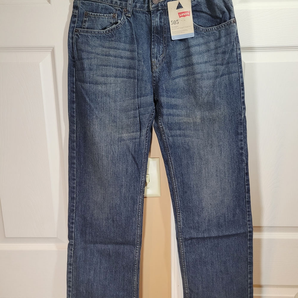 Levi's 505 Straight Fit Roadie Mens Boys Jeans